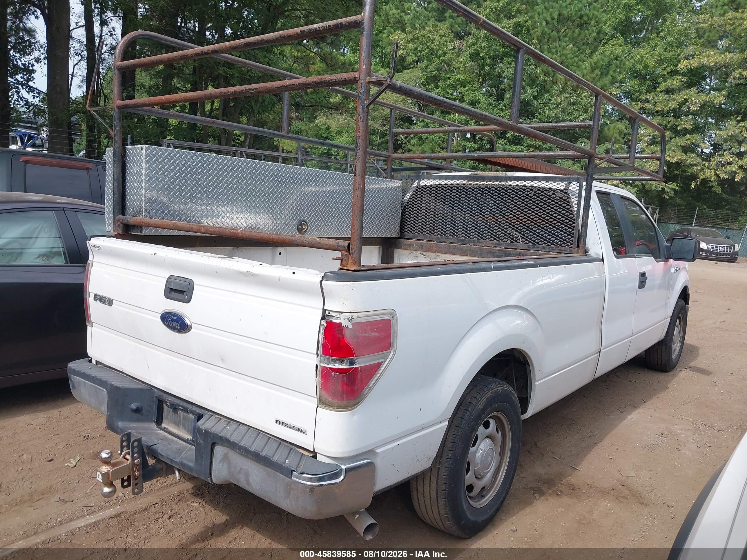 2014 Ford F-150 Xl White vin: 1FTVX1CFXEKF27448