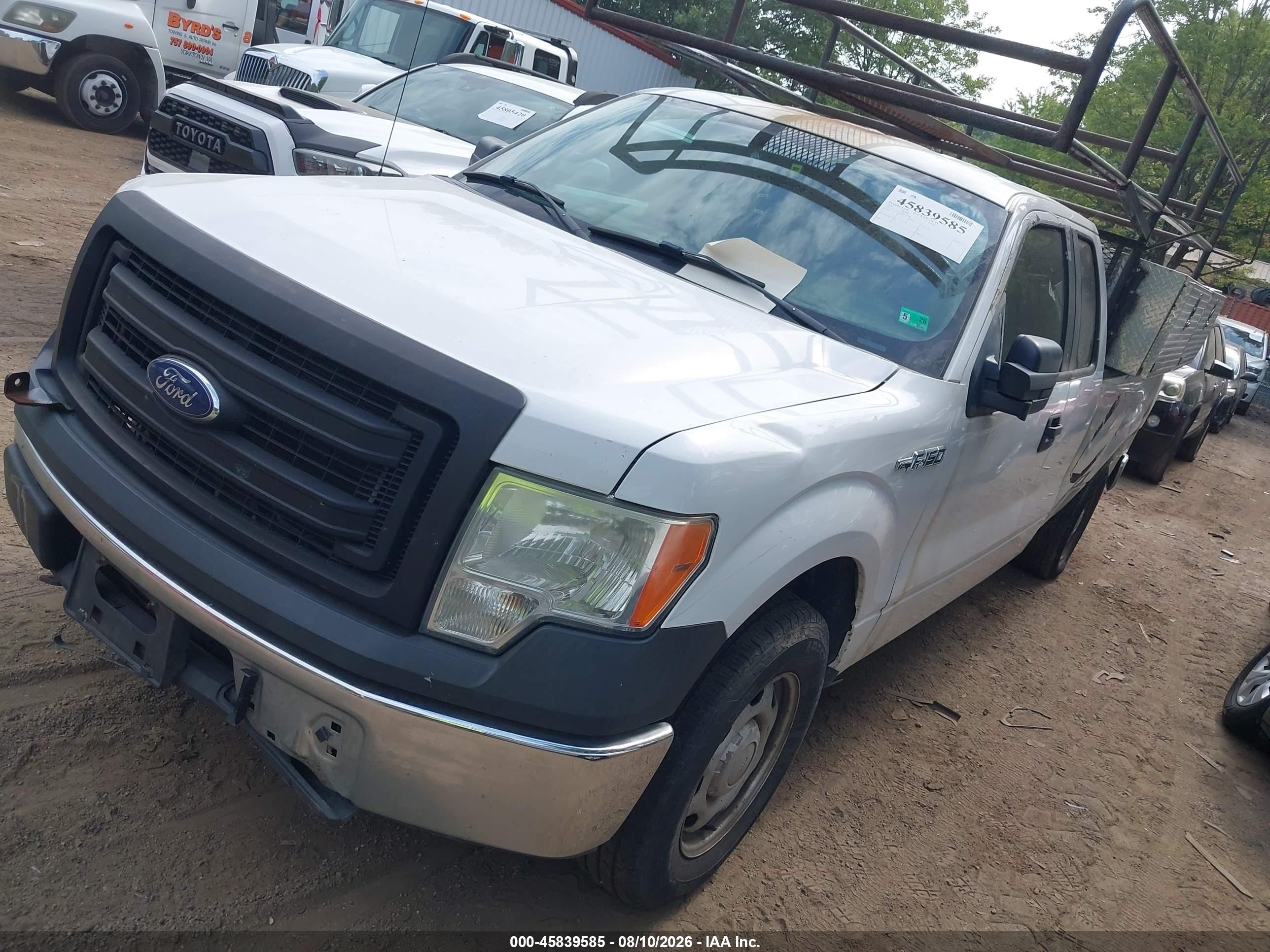 2014 Ford F-150 Xl White vin: 1FTVX1CFXEKF27448