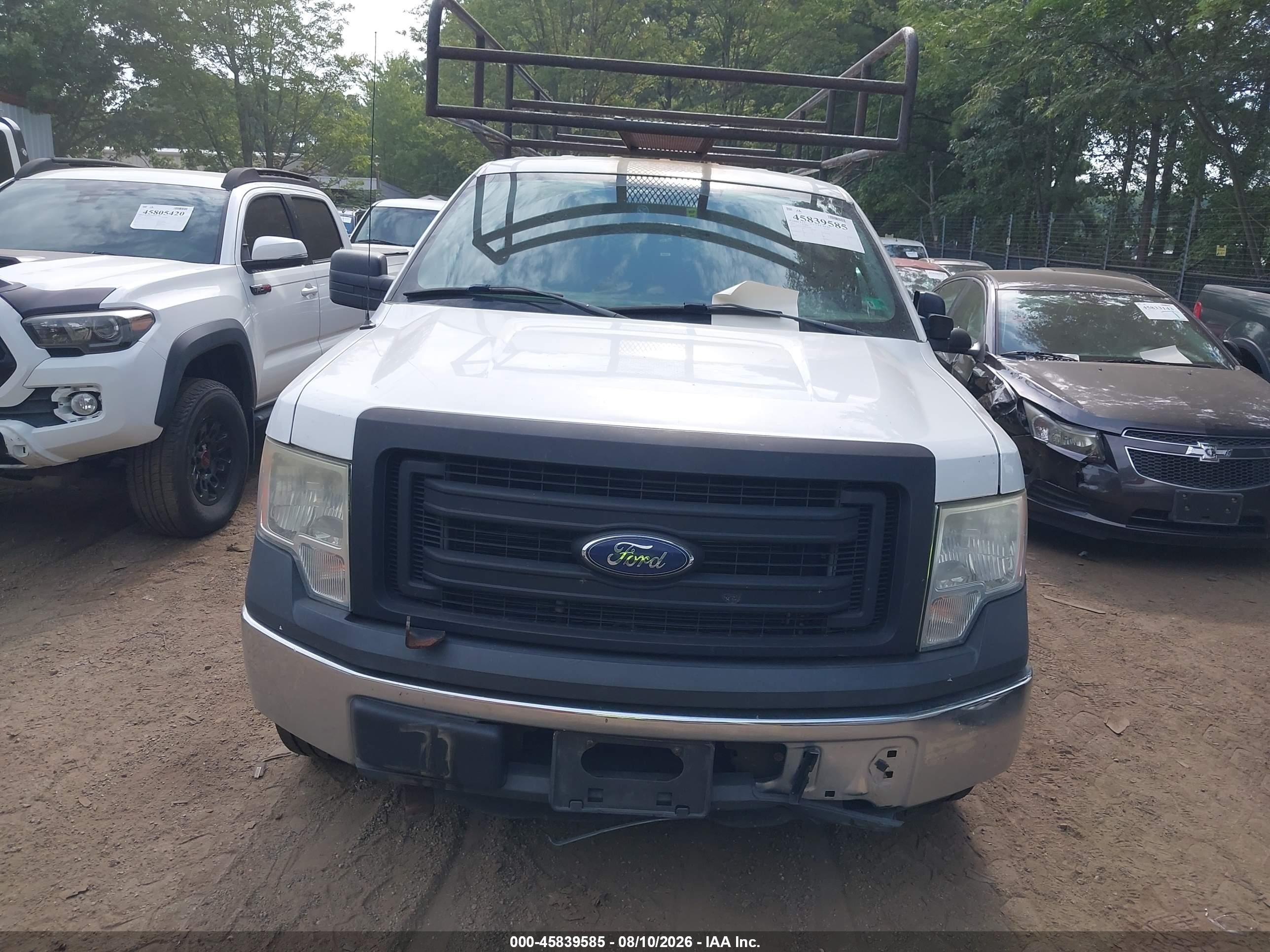 2014 Ford F-150 Xl White vin: 1FTVX1CFXEKF27448