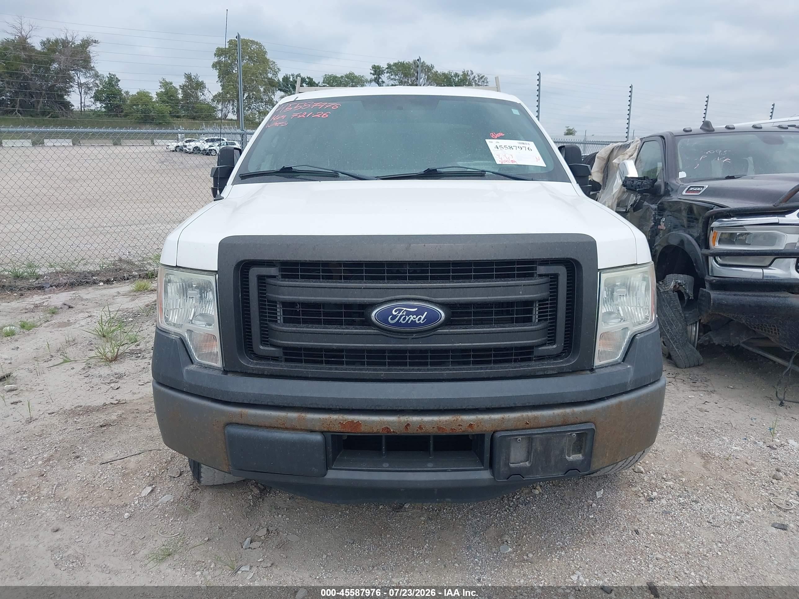 2014 Ford F-150 Xl White vin: 1FTVX1CT3EKD70285