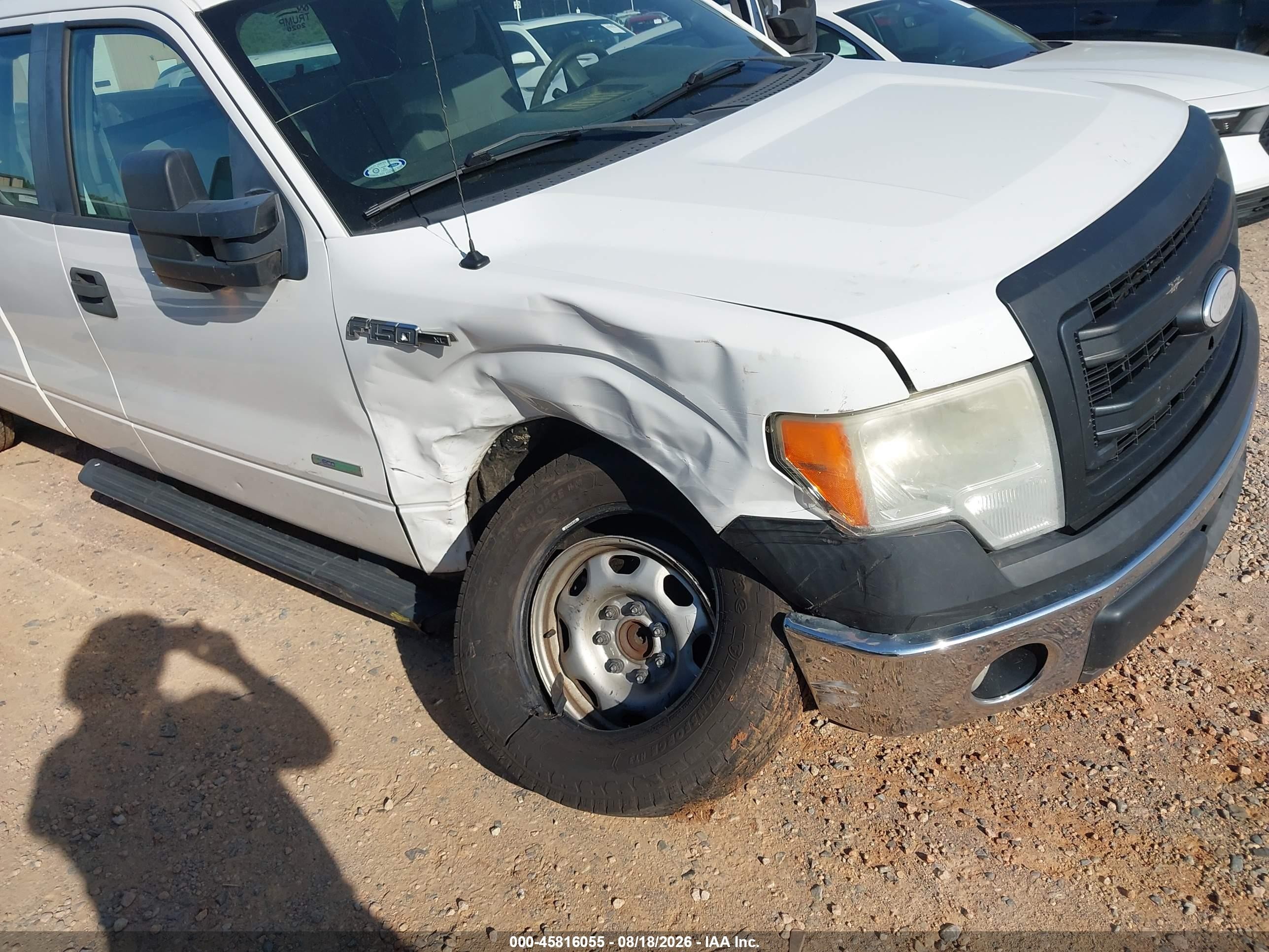 2013 Ford F-150 Xl W/hd Payload Pkg White vin: 1FTVX1CT8DKE18930