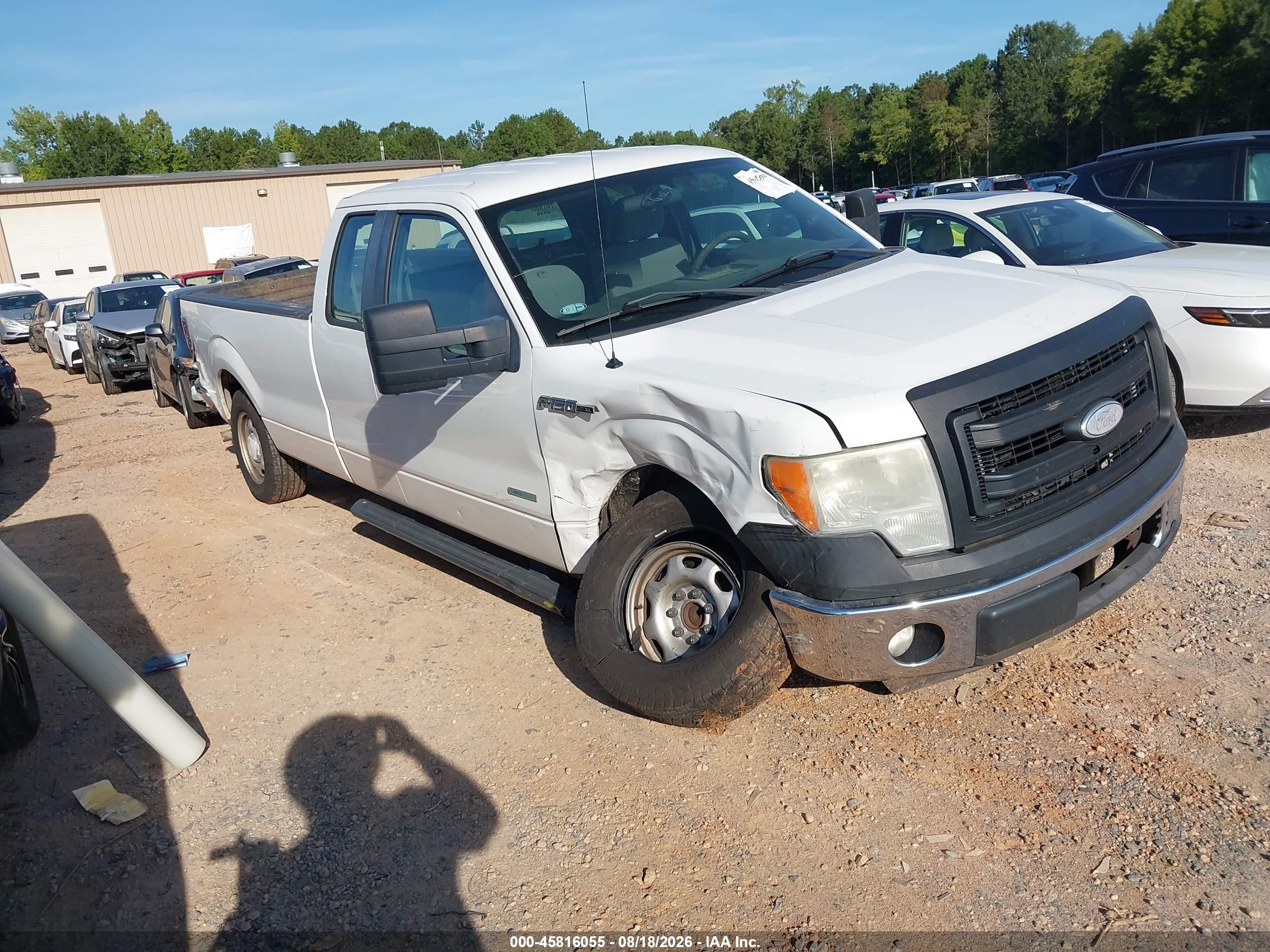 2013 Ford F-150 Xl W/hd Payload Pkg White vin: 1FTVX1CT8DKE18930