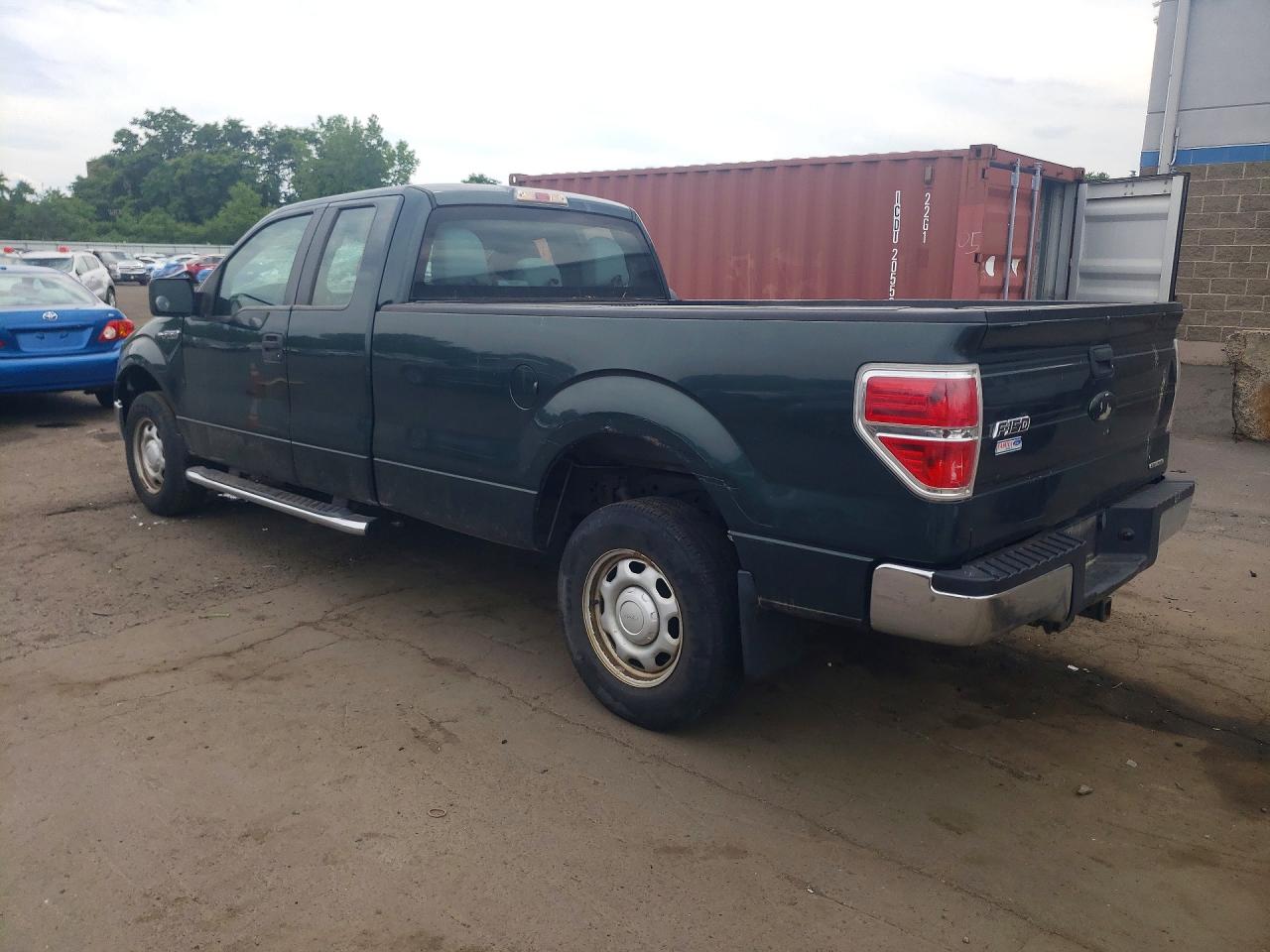 2011 Ford F150 Super Cab Green vin: 1FTVX1EF3BKE06480