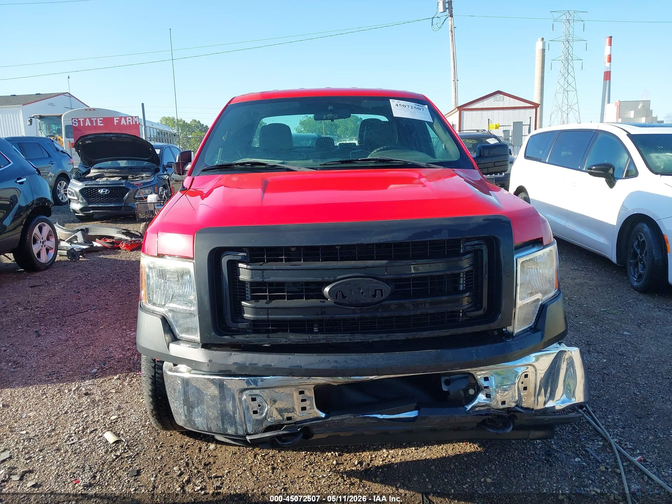 2013 Ford F-150 Xl Red vin: 1FTVX1EF6DKF08598