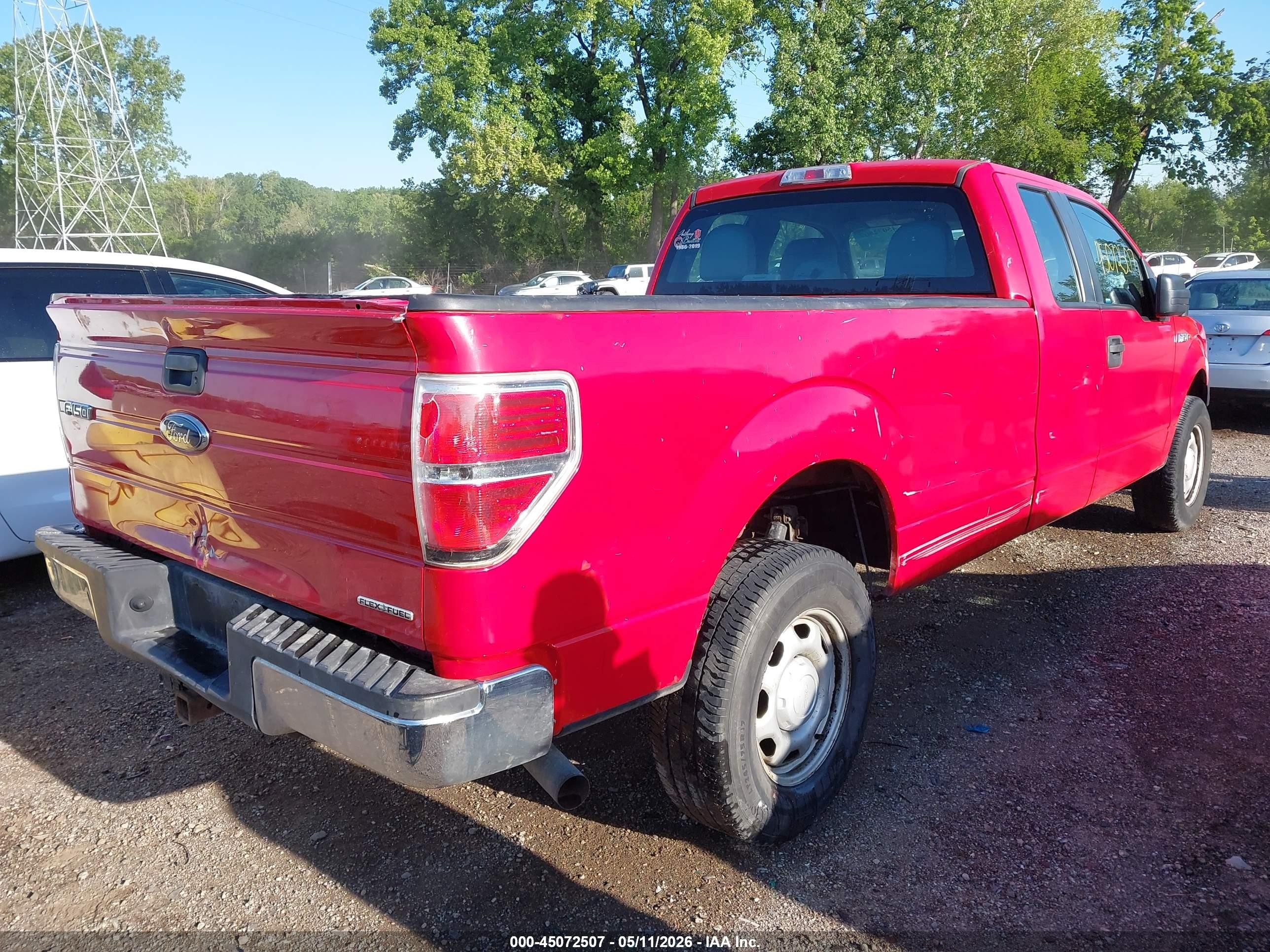 2013 Ford F-150 Xl Red vin: 1FTVX1EF6DKF08598