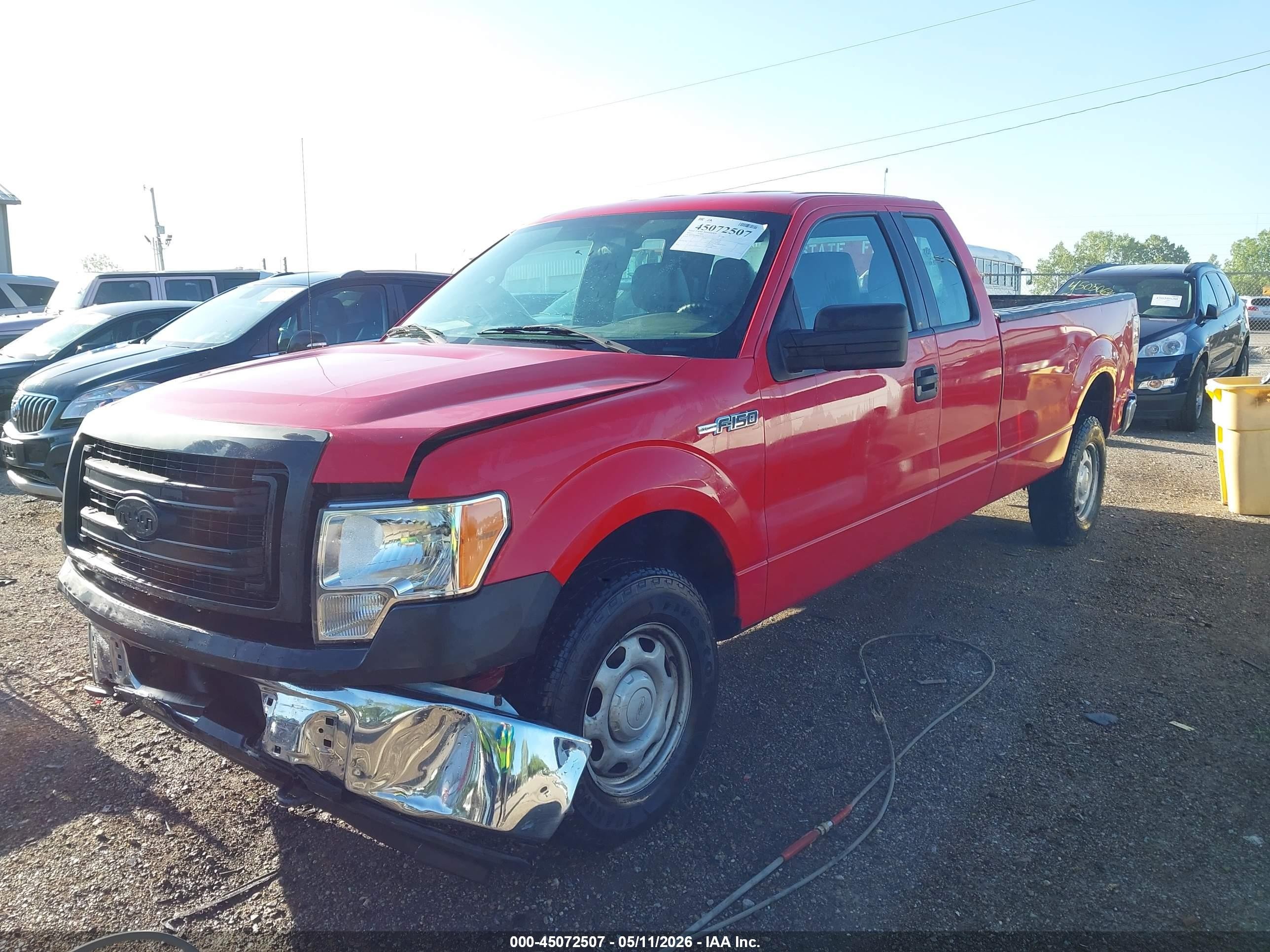 2013 Ford F-150 Xl Red vin: 1FTVX1EF6DKF08598