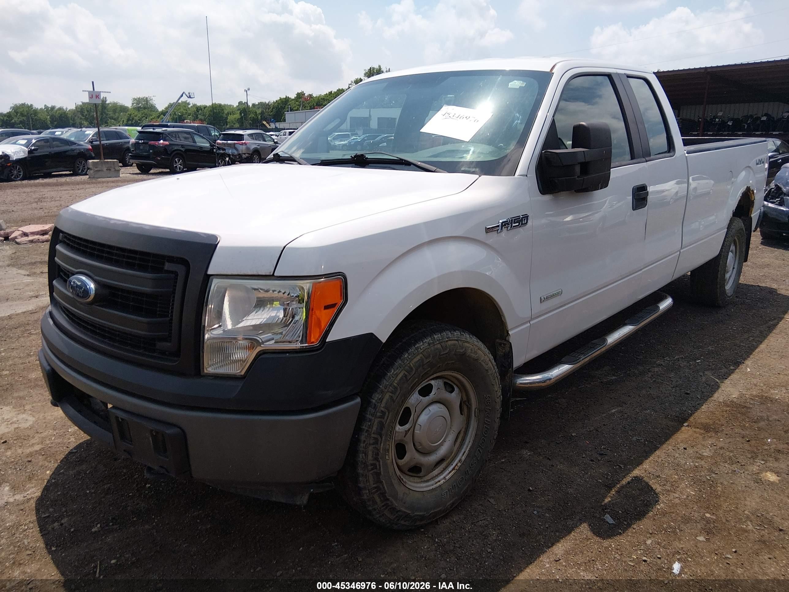 2013 Ford F-150 Xl W/hd Payload Pkg White vin: 1FTVX1ET5DKD43388