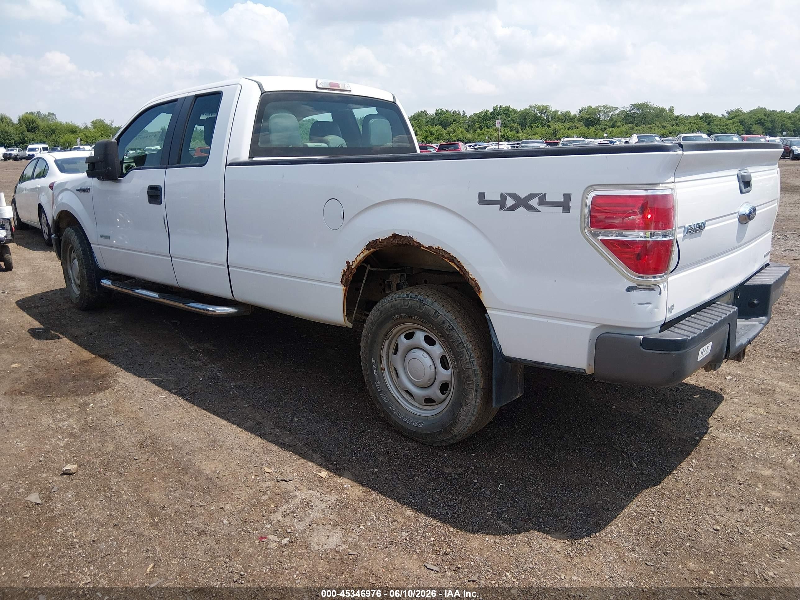 2013 Ford F-150 Xl W/hd Payload Pkg White vin: 1FTVX1ET5DKD43388