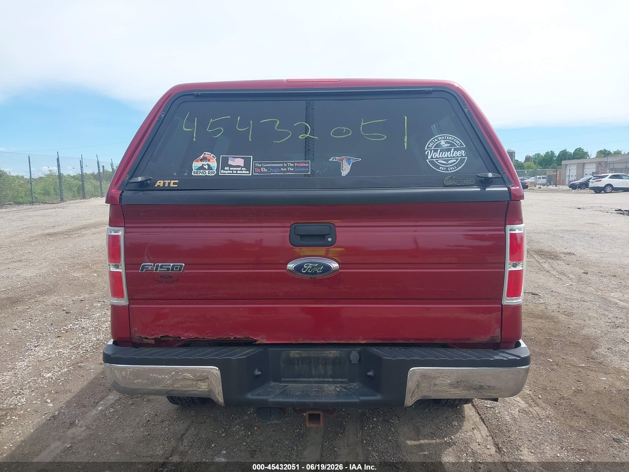 2013 Ford F-150 Xl W/hd Payload Pkg/xlt W/hd Payload Pkg Red vin: 1FTVX1ET5DKF88112