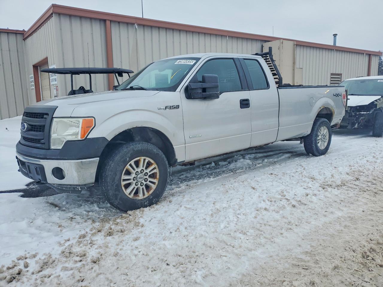 2014 Ford F150 Super Cab Silver vin: 1FTVX1ET5EKF17347
