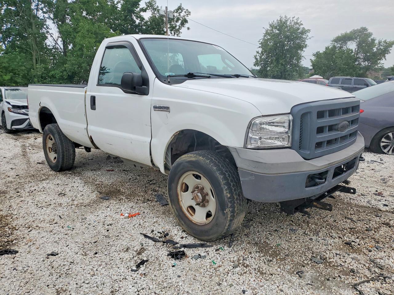 2005 Ford F350 Srw Super Duty White vin: 1FTWF31585EB79452