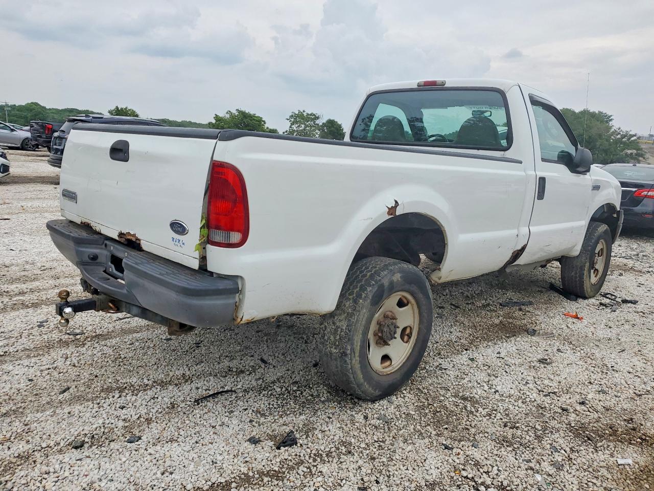 2005 Ford F350 Srw Super Duty White vin: 1FTWF31585EB79452