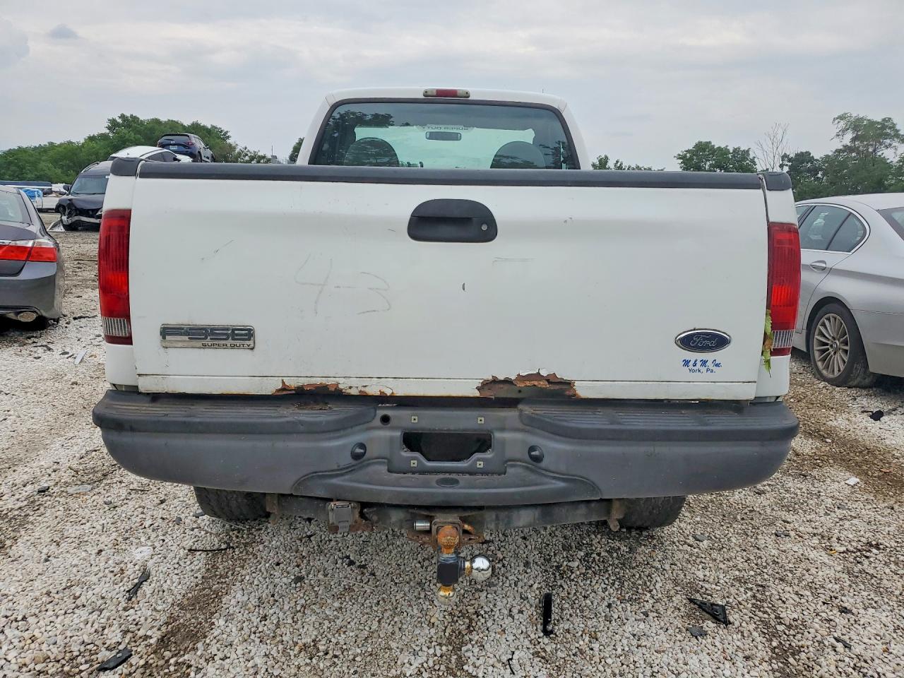 2005 Ford F350 Srw Super Duty White vin: 1FTWF31585EB79452