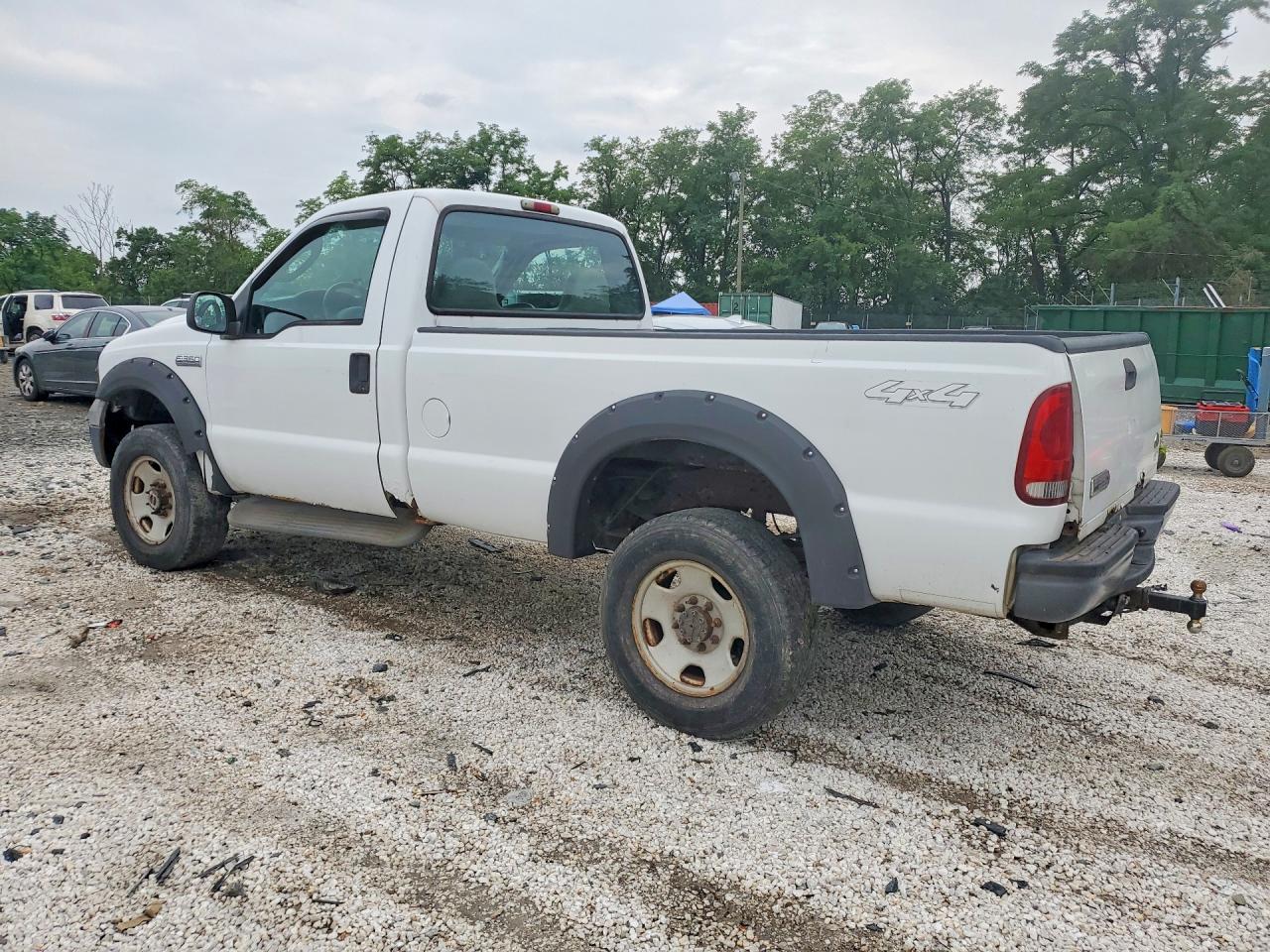 2005 Ford F350 Srw Super Duty White vin: 1FTWF31585EB79452