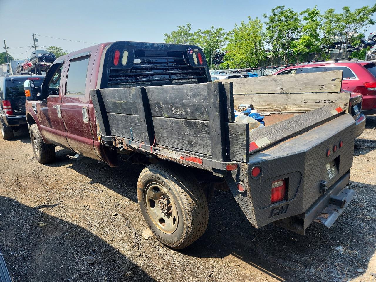 2009 Ford F350 Super Duty Burgundy vin: 1FTWW31509EA60414