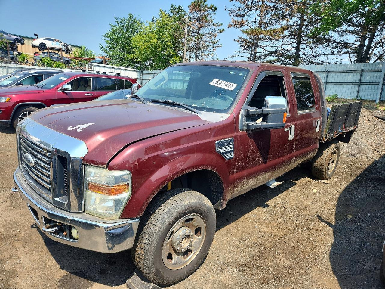 2009 Ford F350 Super Duty Burgundy vin: 1FTWW31509EA60414