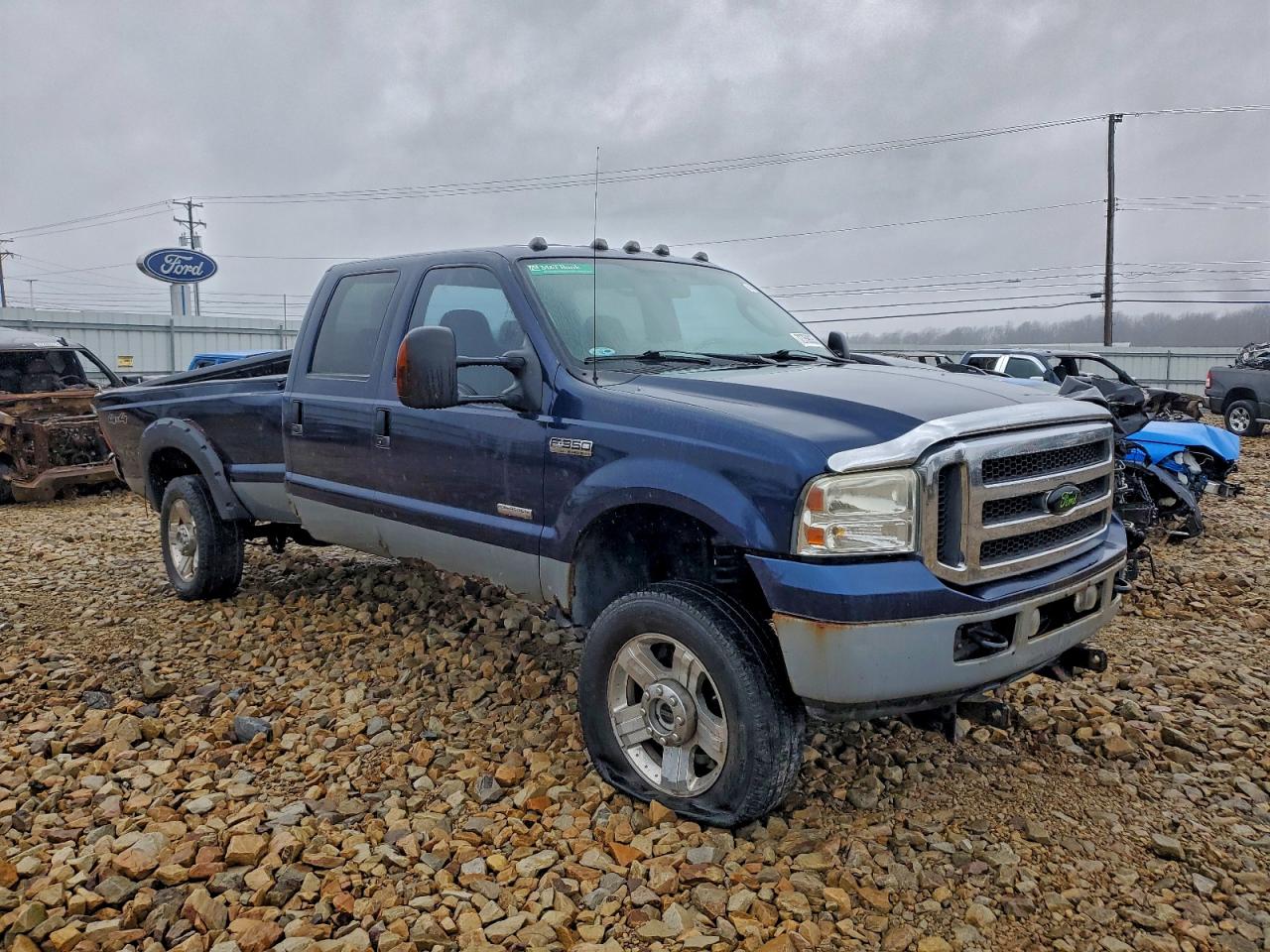 2006 Ford F350 Srw Super Duty Blue vin: 1FTWW31P06EA97637