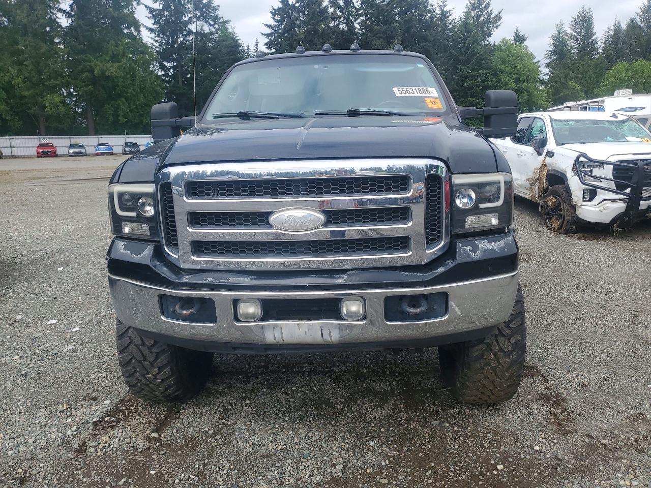 2005 Ford F350 Srw Super Duty Black vin: 1FTWW31P55EB21302