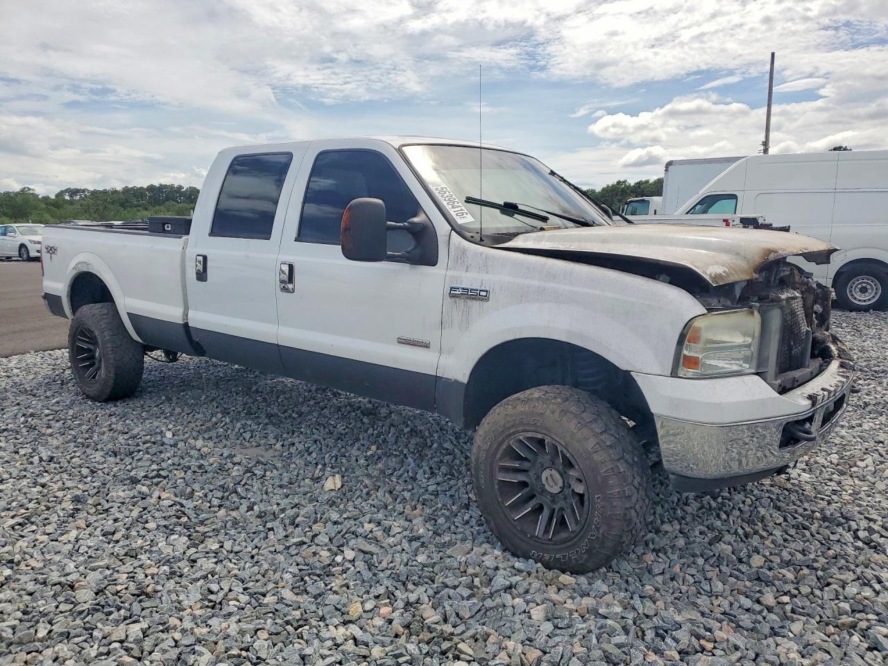 2005 Ford F350 Srw Super Duty White vin: 1FTWW31P95ED21521