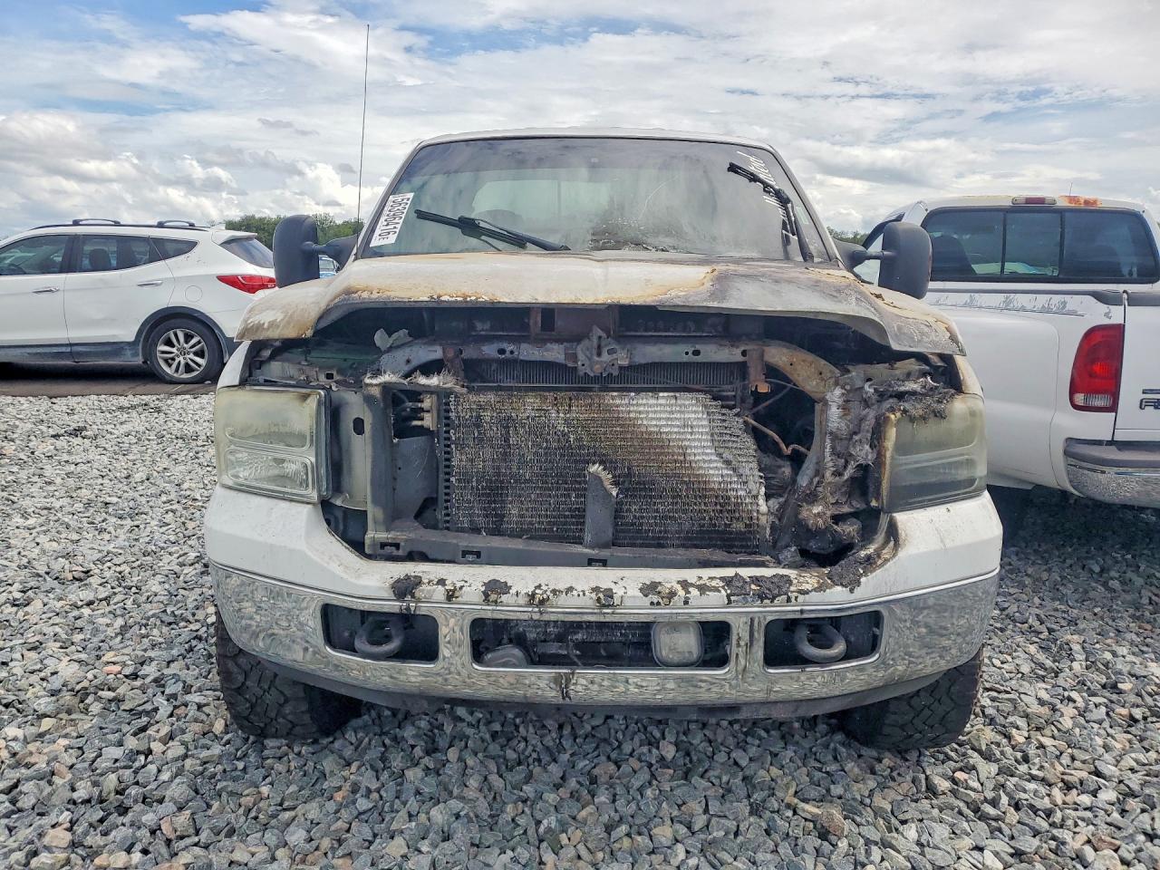 2005 Ford F350 Srw Super Duty White vin: 1FTWW31P95ED21521