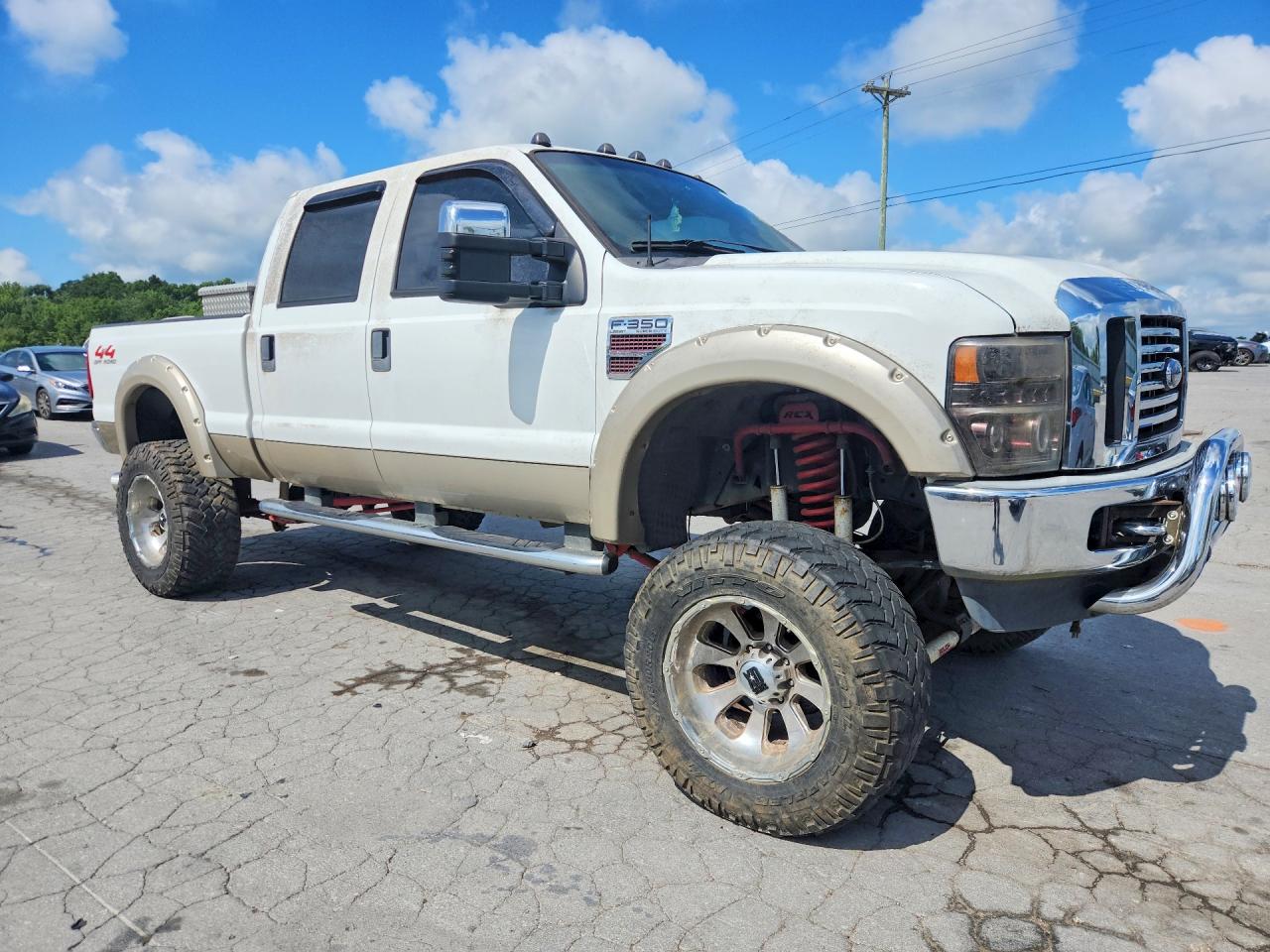2008 Ford F350 Srw Super Duty White vin: 1FTWW31R38EC39712