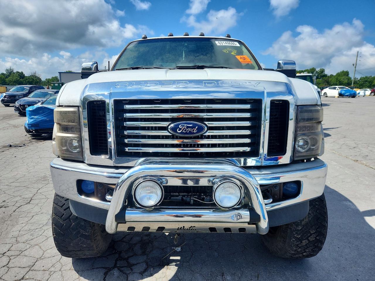 2008 Ford F350 Srw Super Duty White vin: 1FTWW31R38EC39712