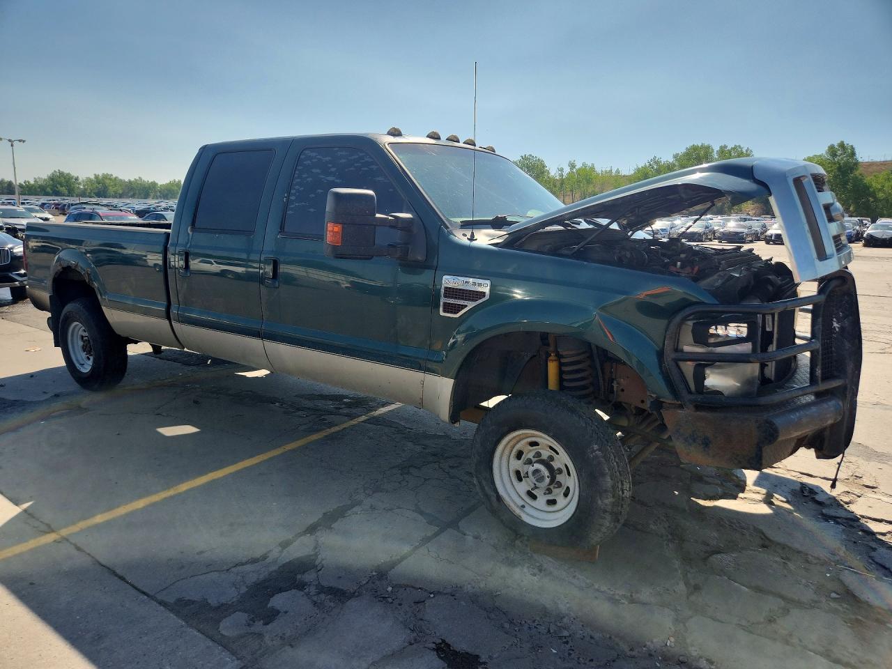 2008 Ford F350 Srw Super Duty Green vin: 1FTWW31R48EC42280