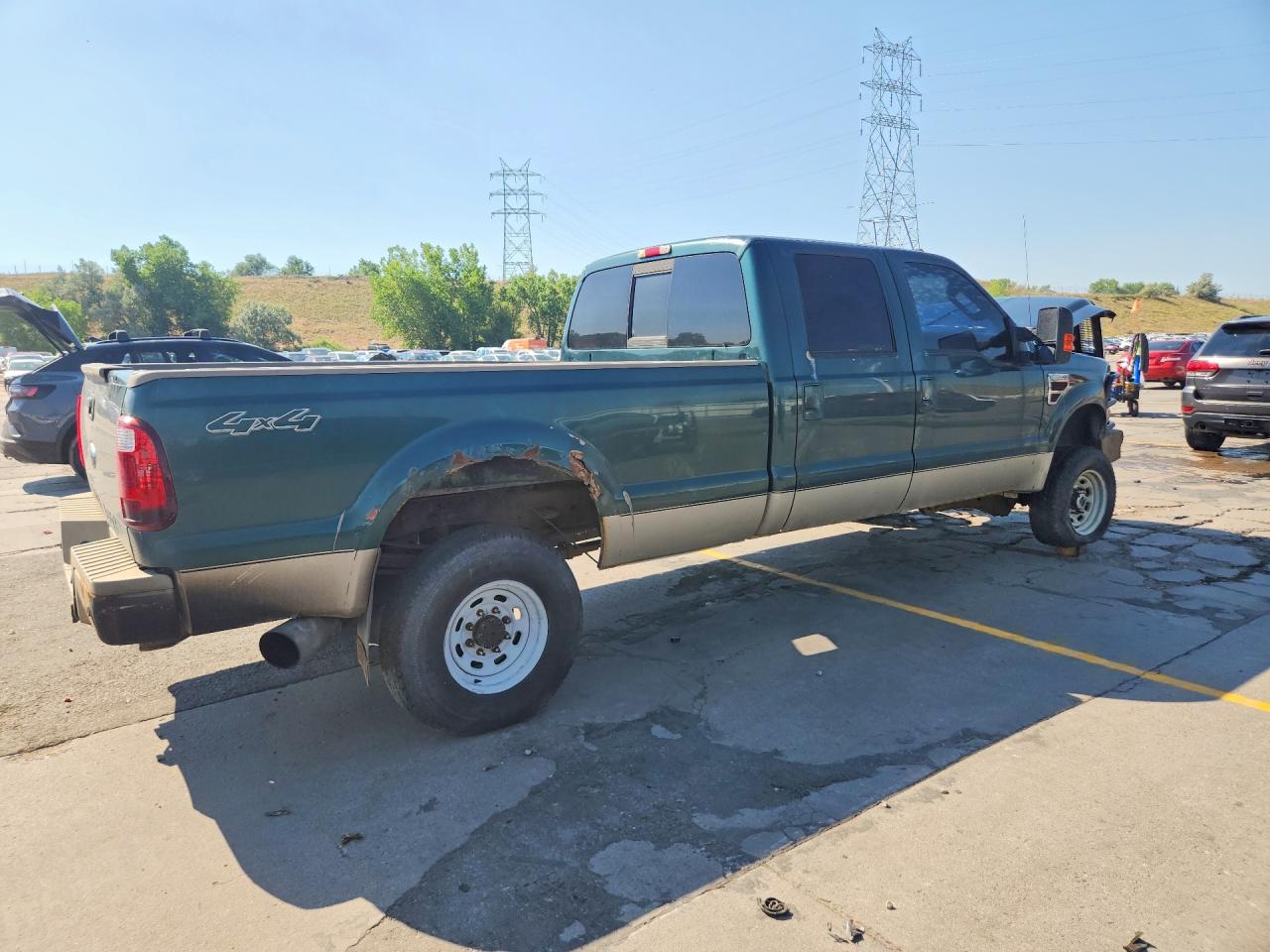 2008 Ford F350 Srw Super Duty Green vin: 1FTWW31R48EC42280