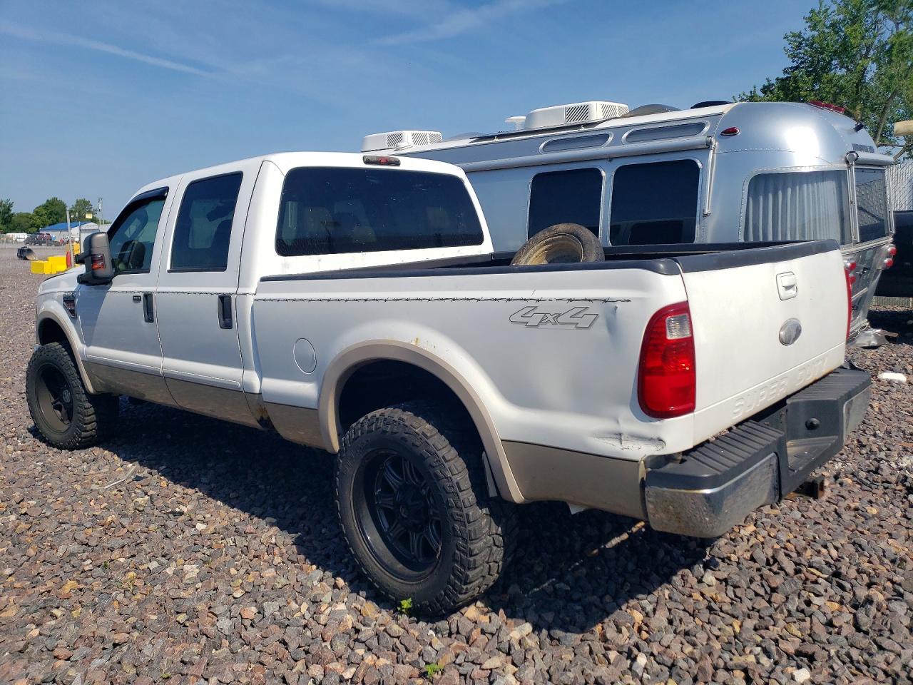 2008 Ford F350 Srw Super Duty White vin: 1FTWW31R58ED74299