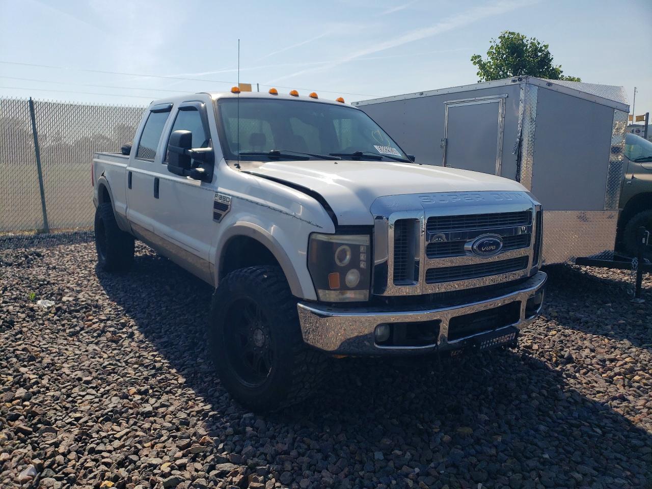 2008 Ford F350 Srw Super Duty White vin: 1FTWW31R58ED74299