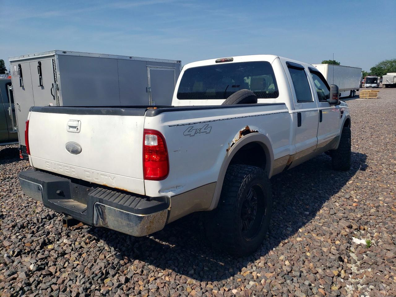 2008 Ford F350 Srw Super Duty White vin: 1FTWW31R58ED74299