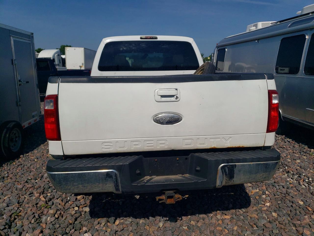 2008 Ford F350 Srw Super Duty White vin: 1FTWW31R58ED74299