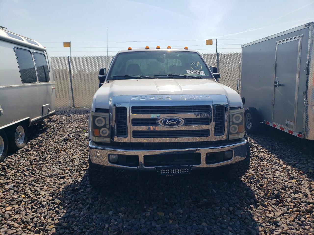 2008 Ford F350 Srw Super Duty White vin: 1FTWW31R58ED74299