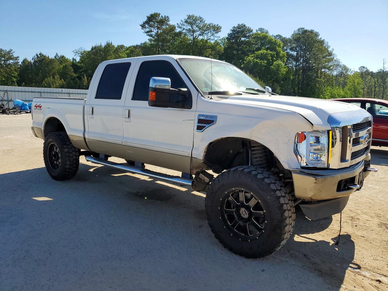 2008 Ford F350 Srw Super Duty White vin: 1FTWW31R68ED87515