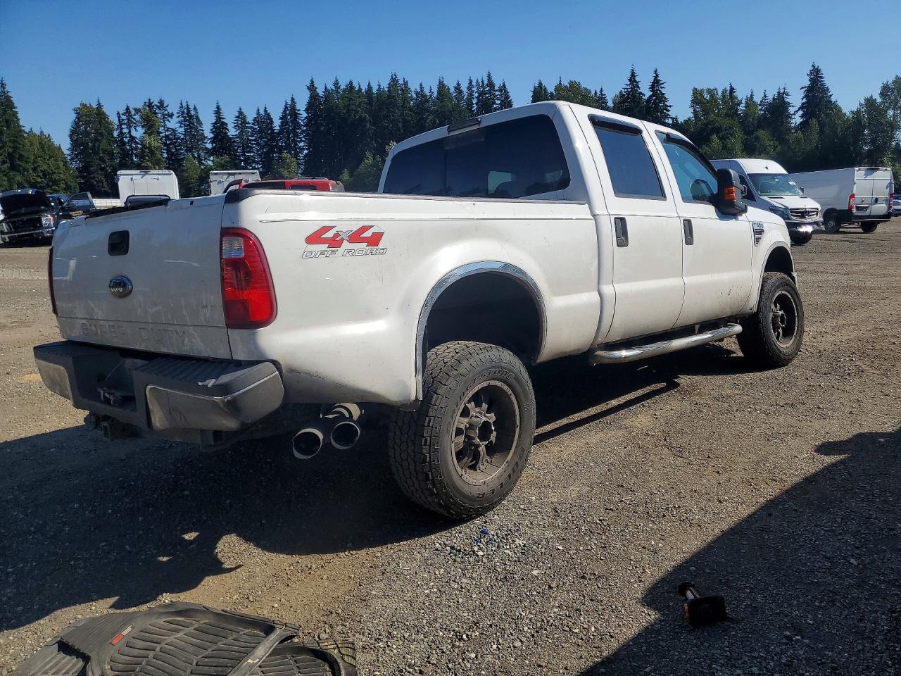 2008 Ford F350 Srw Super Duty White vin: 1FTWW31RX8EA22934