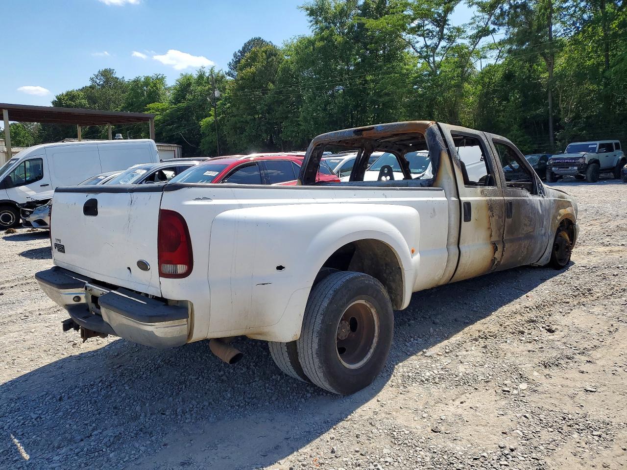 2003 Ford F350 Super Duty White vin: 1FTWW32F03EA95596