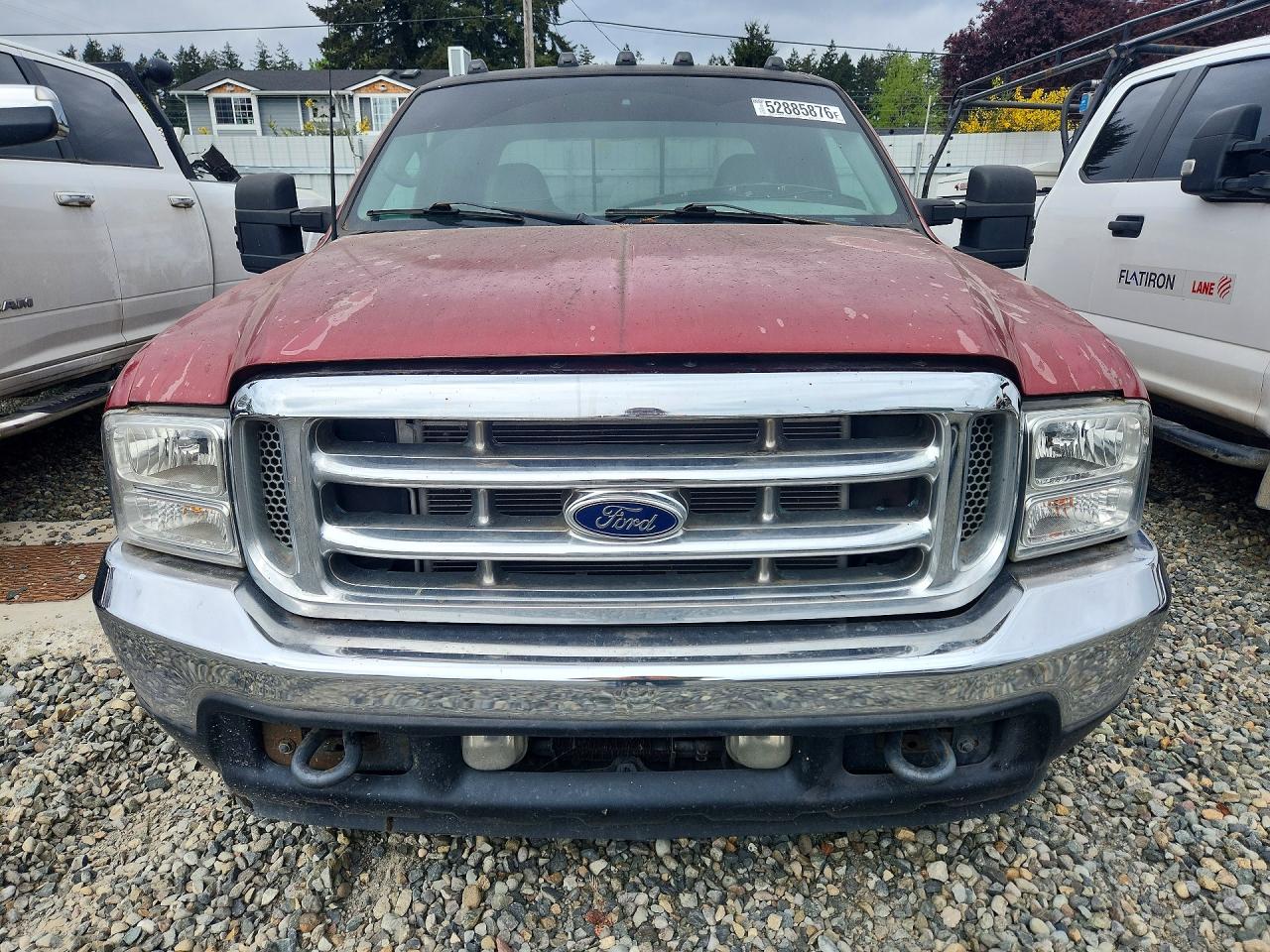 2001 Ford F350 Super Duty Red vin: 1FTWW32F21ED78062