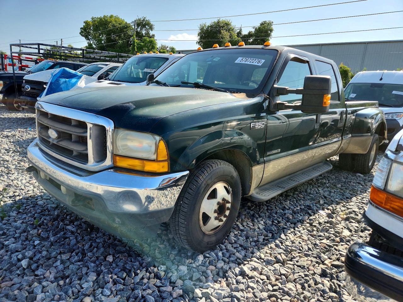 2001 Ford F350 Super Duty Green vin: 1FTWW32F81ED54381