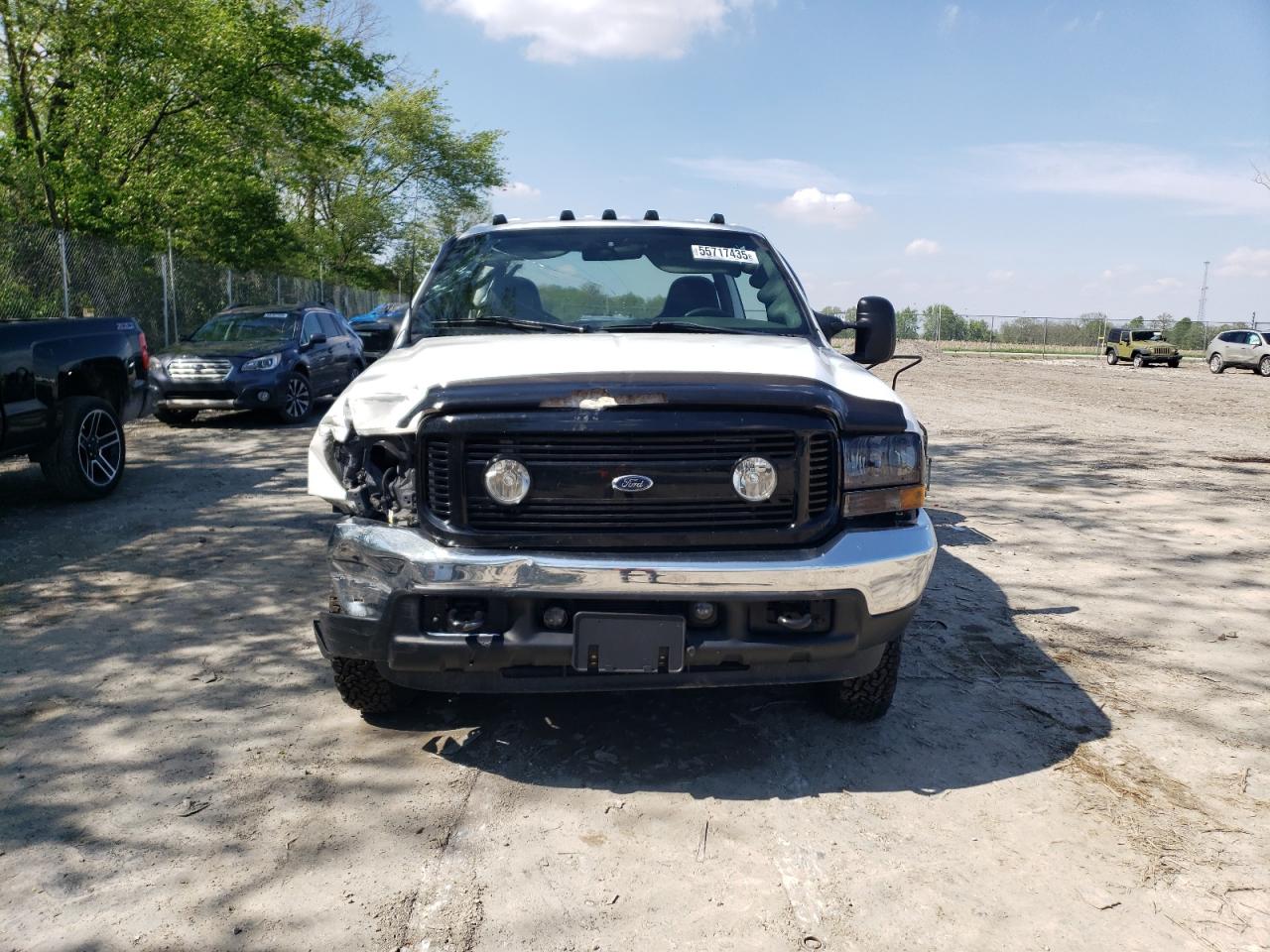 2002 Ford F350 Super Duty White vin: 1FTWW33F42EB14633