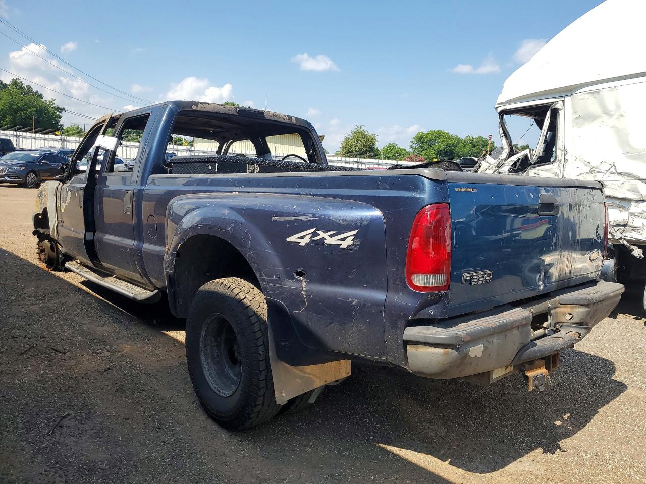 2001 Ford F350 Super Duty Blue vin: 1FTWW33F91ED07438