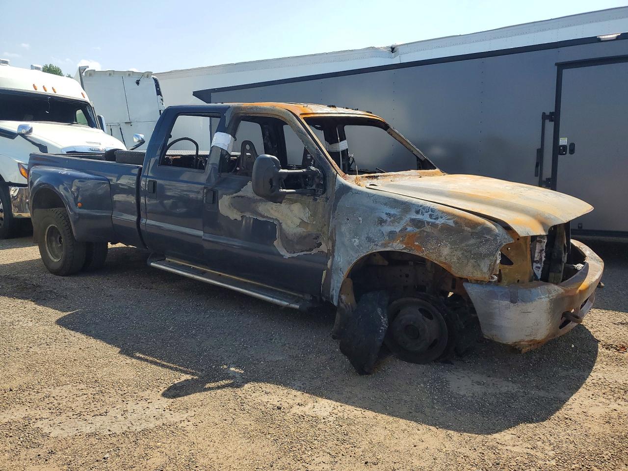 2001 Ford F350 Super Duty Blue vin: 1FTWW33F91ED07438