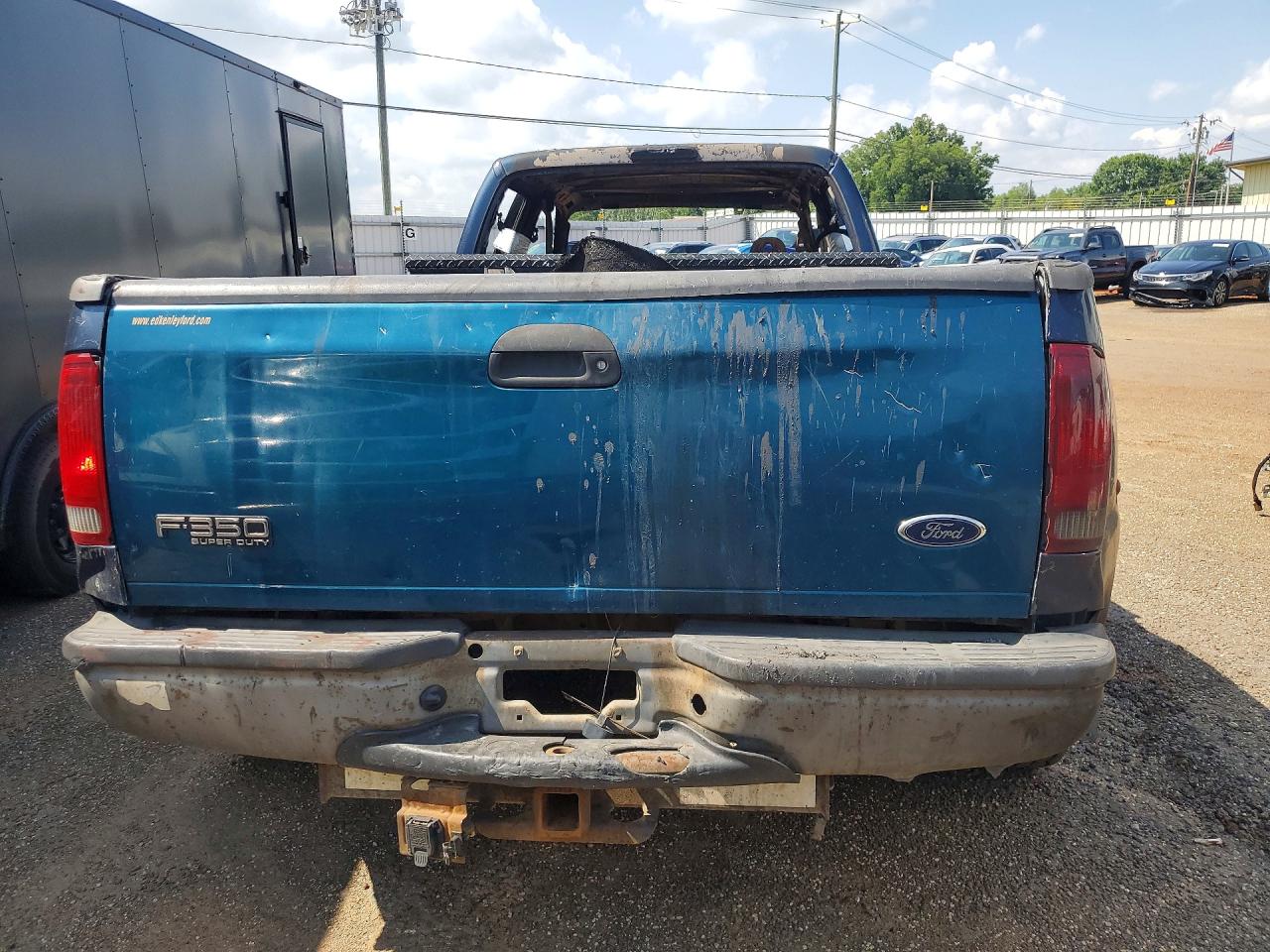 2001 Ford F350 Super Duty Blue vin: 1FTWW33F91ED07438