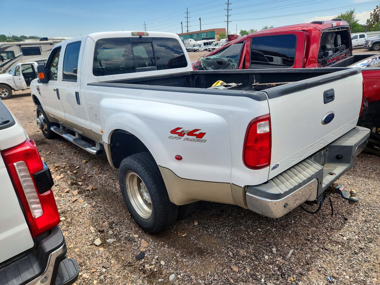 2008 Ford F350 Super Duty White vin: 1FTWW33R58ED24340