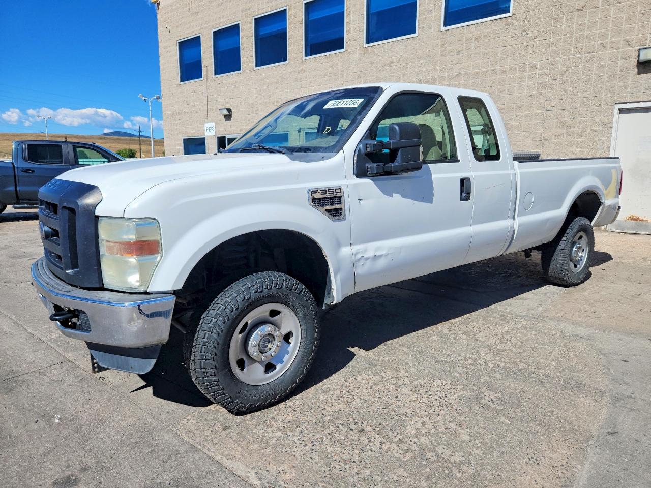 2008 Ford F350 Srw Super Duty White vin: 1FTWX31598EE55459