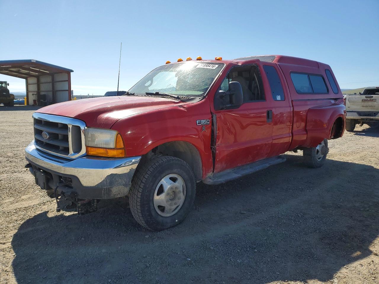 2000 Ford F350 Super Duty Red vin: 1FTWX33F7YEE53635