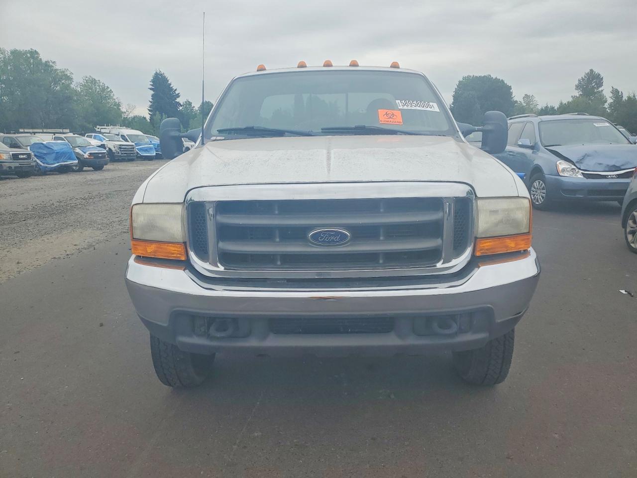 2000 Ford F350 Super Duty White vin: 1FTWX33S8YED76352