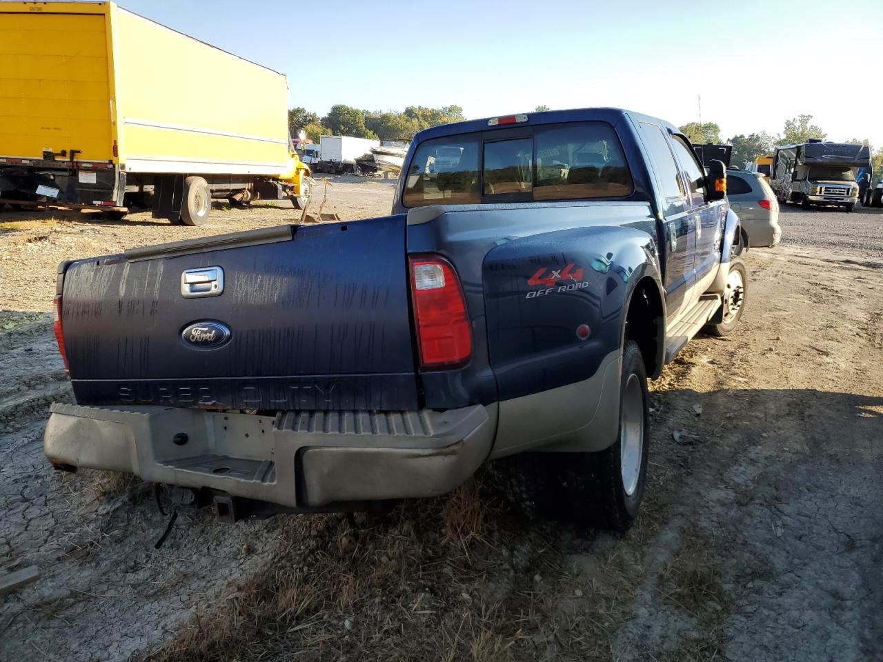 2008 Ford F450 Super Duty Blue vin: 1FTXW43R38EC30015