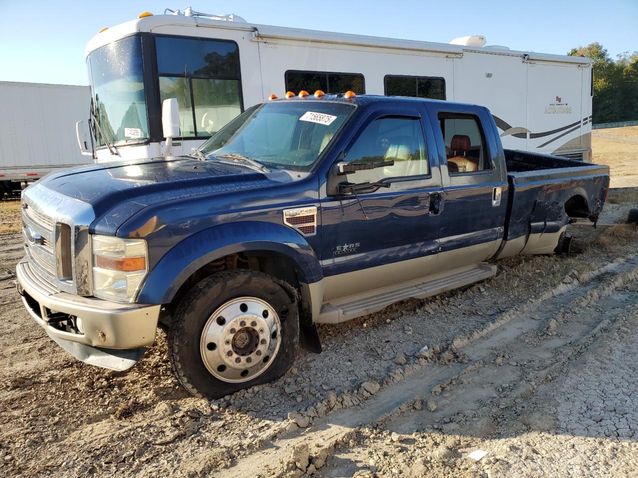 2008 Ford F450 Super Duty Blue vin: 1FTXW43R38EC30015