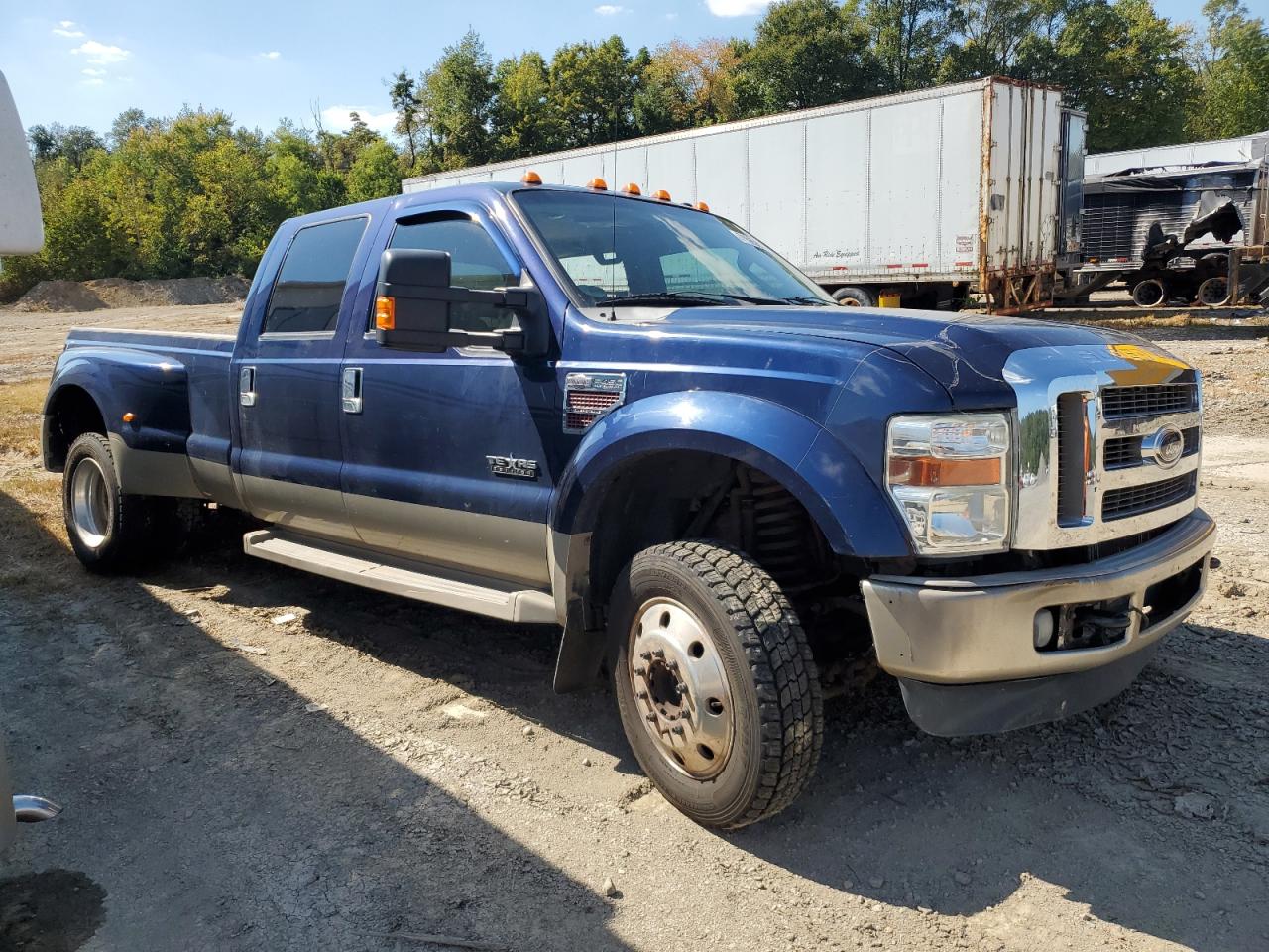 2008 Ford F450 Super Duty Blue vin: 1FTXW43R38EC30015