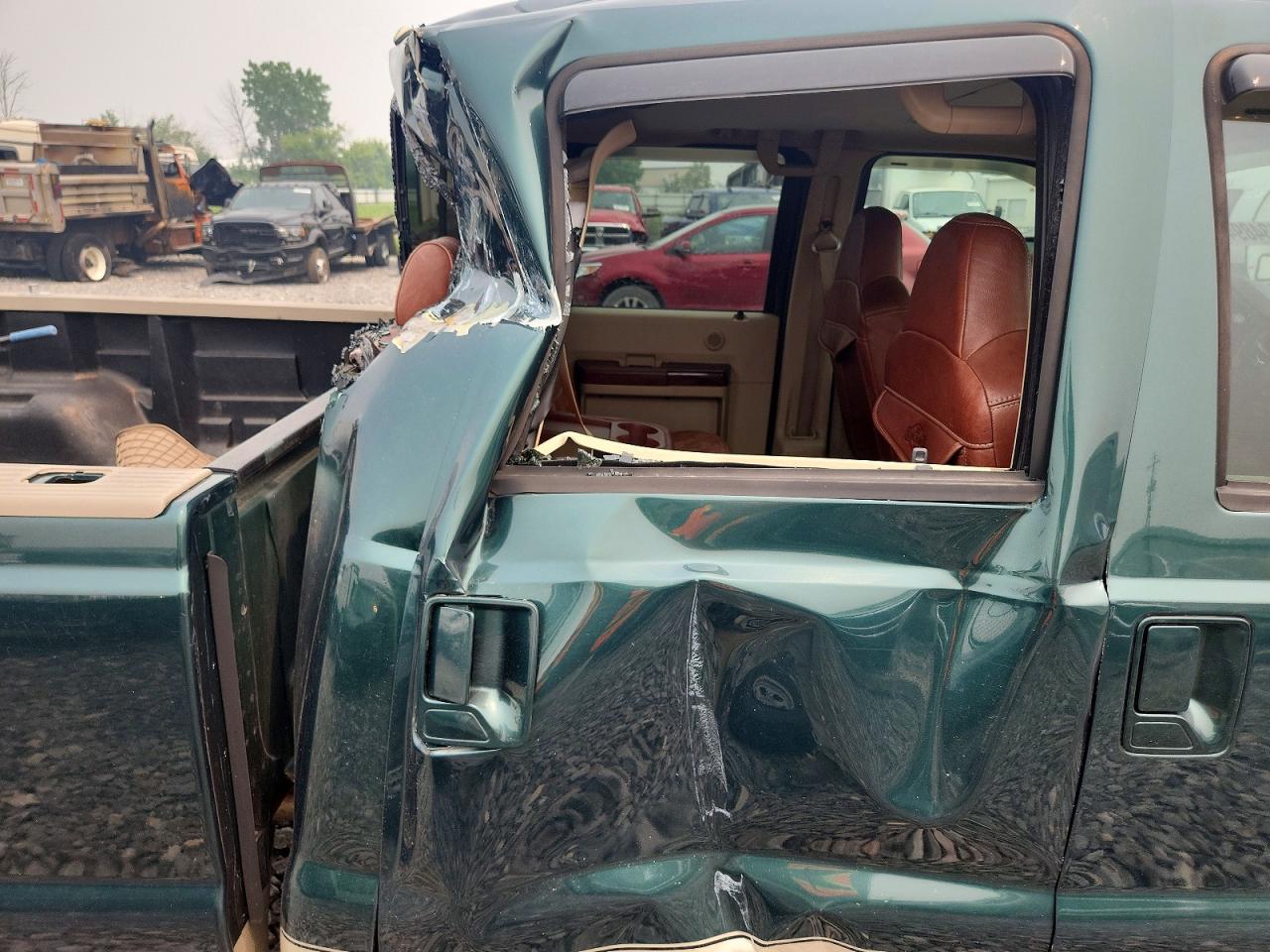 2008 Ford F450 Super Duty Green vin: 1FTXW43R68EB03971